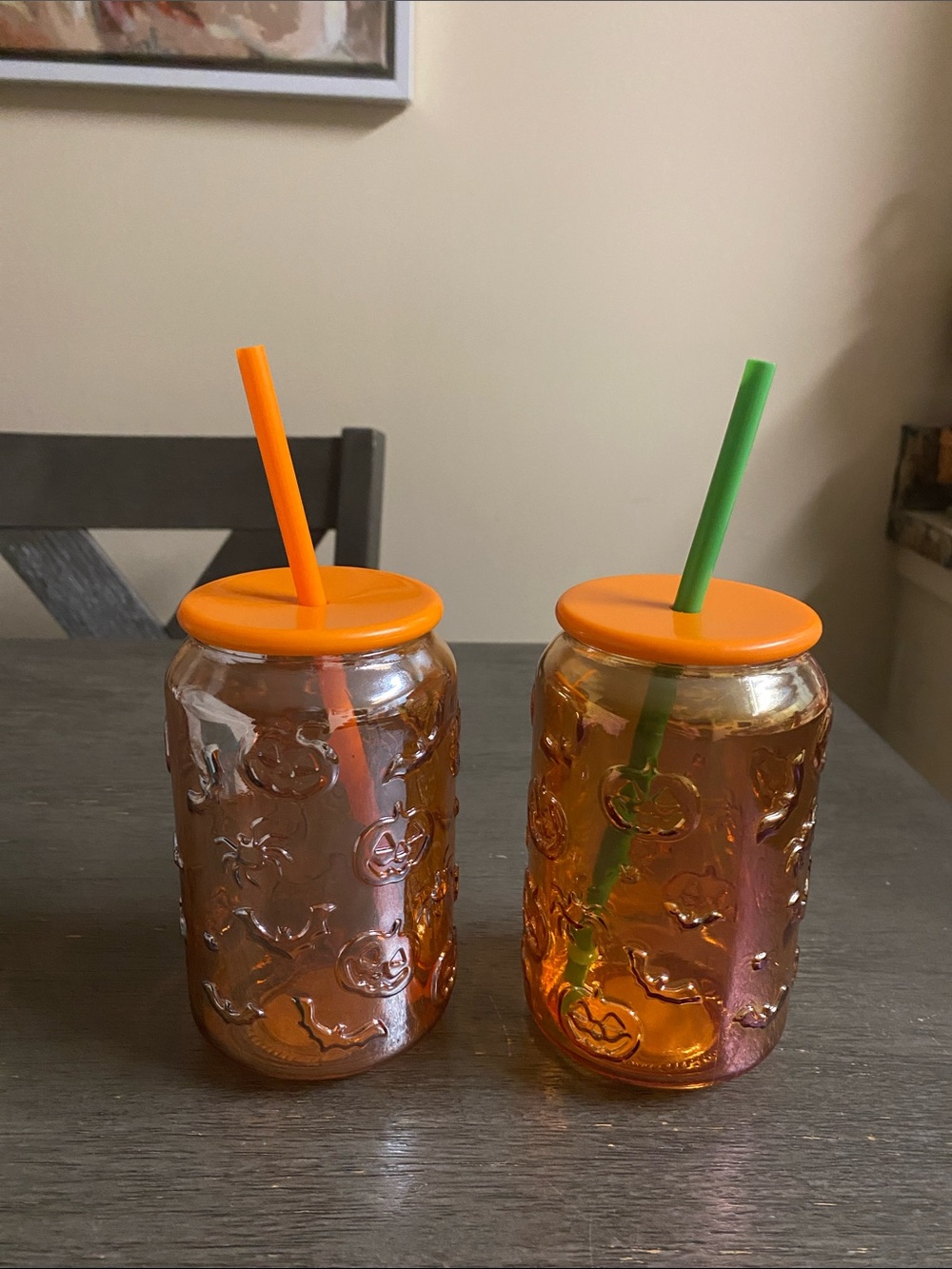 Halloween Embossed Jason Jar Tumblers
